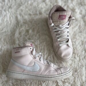 Nike Court Borough High Top Sneakers Women's Athletic Shoes‎ Pink Casual